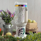 Onyx Storm Tumbler White Rainbow 40oz 