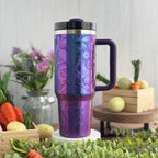Paisley Floral Western Engraved Aurora 40oz Tumbler 