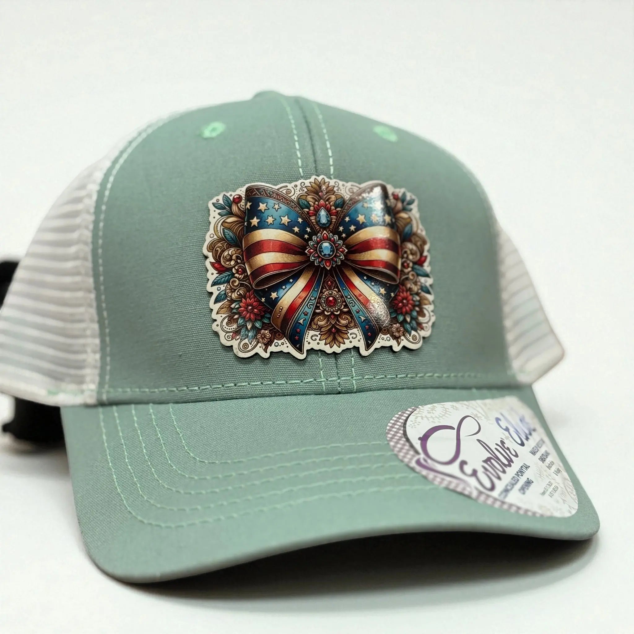 Patriotic Croquette- Custom Patch Hat 