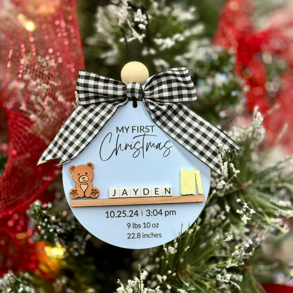 Personalized Baby’s First Christmas Ornament 