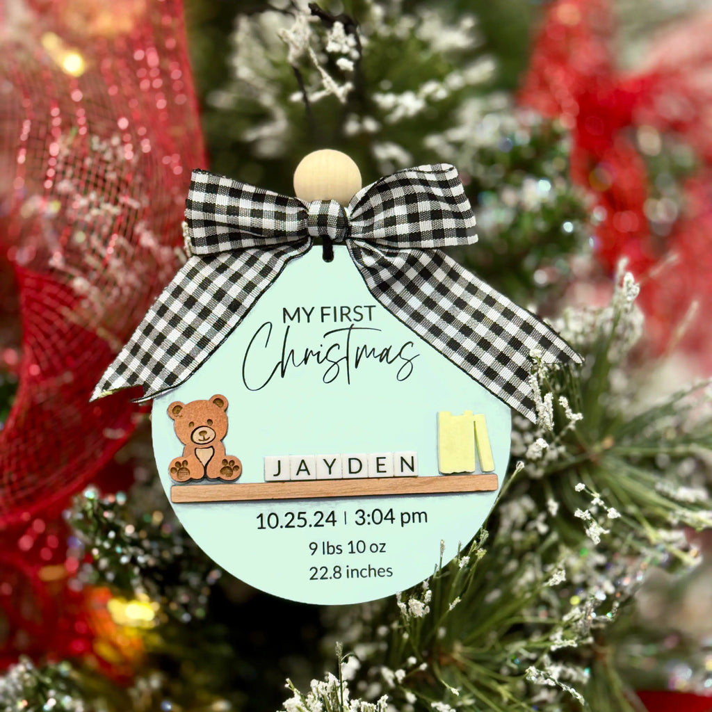 Personalized Baby’s First Christmas Ornament 