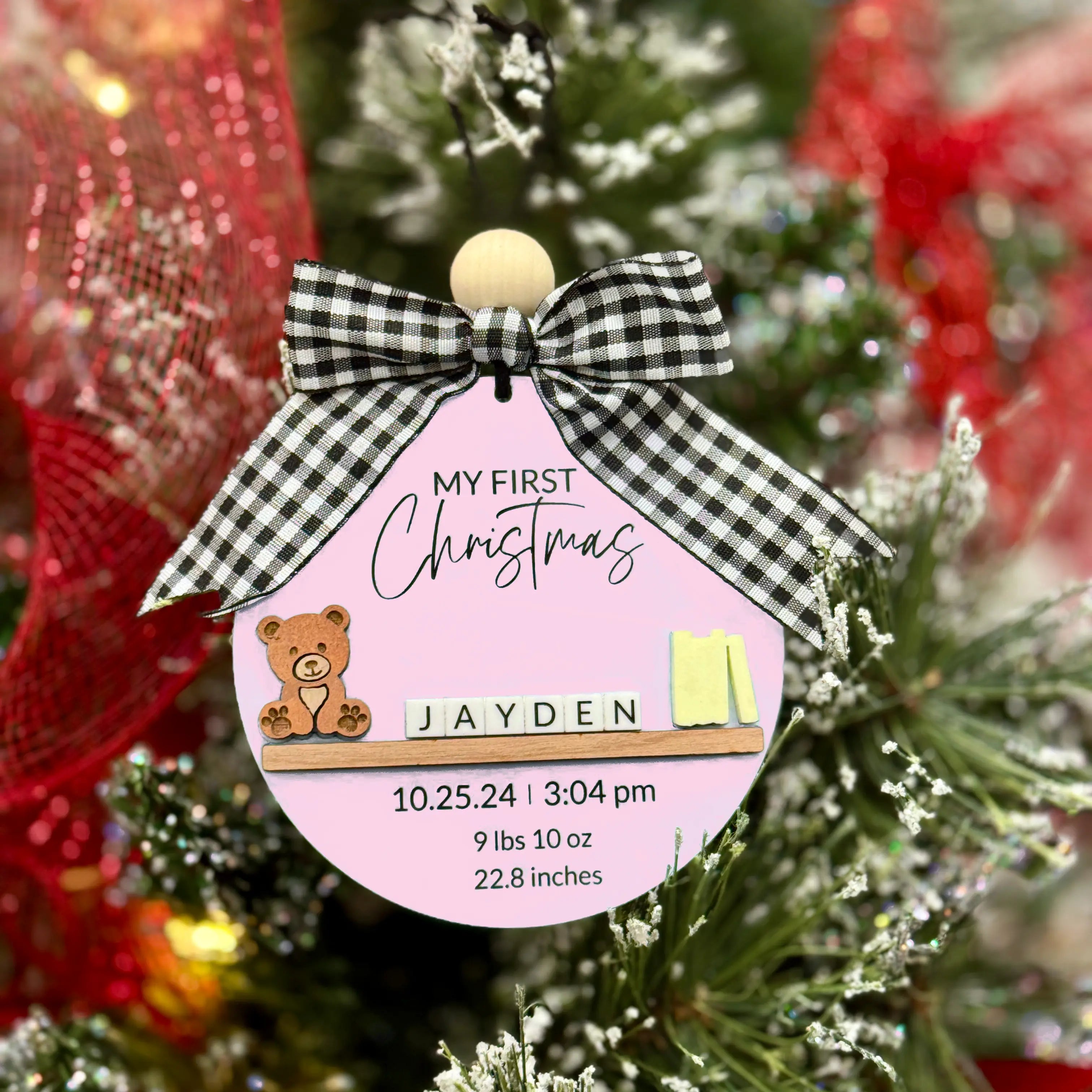 Personalized Baby’s First Christmas Ornament 