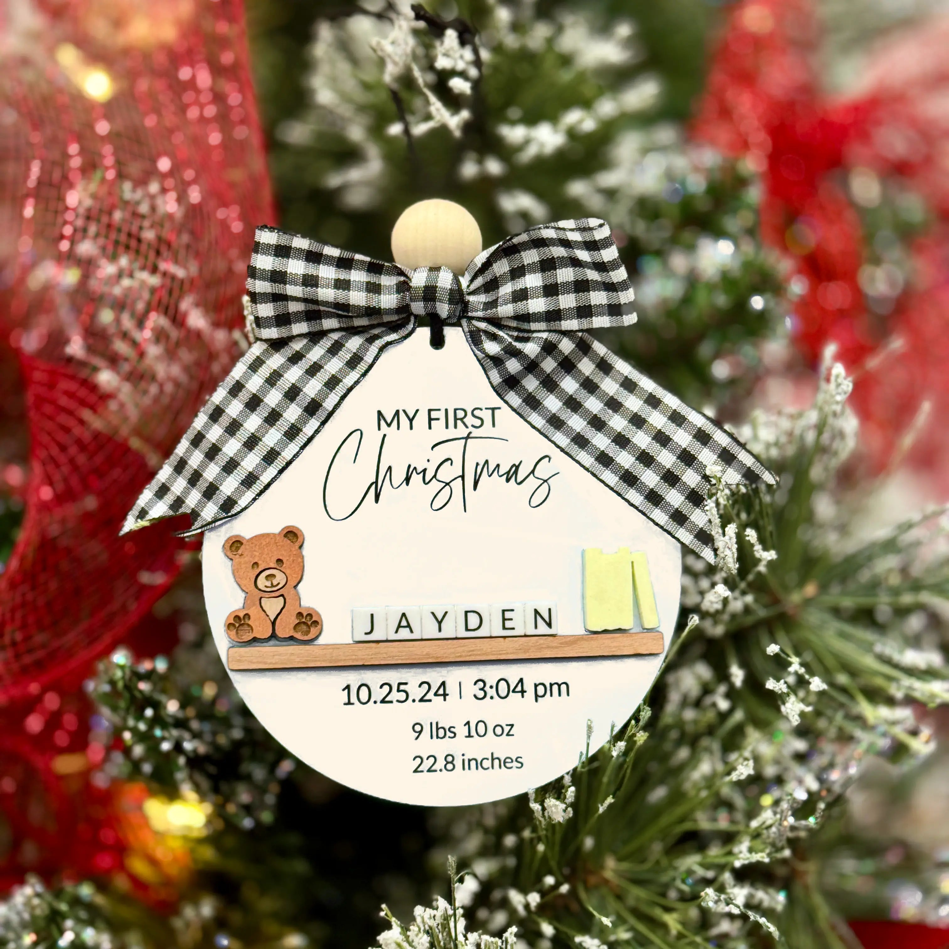 Personalized Baby’s First Christmas Ornament 