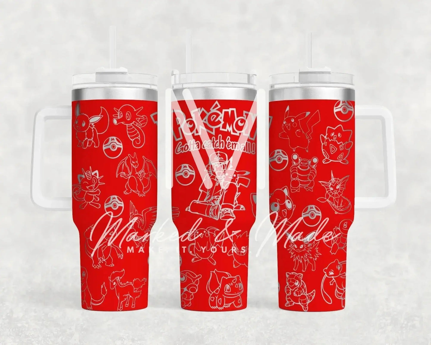 Pokemon Quencher Tumbler (30oz, 40oz, + Stanleys) 