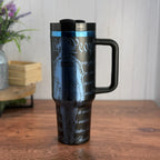 Police Officer Tumbler Black to Blue 40oz 