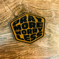 Pray More Worry Less – Faith Over Fear Patch – Laser Engraved Leather Patch 