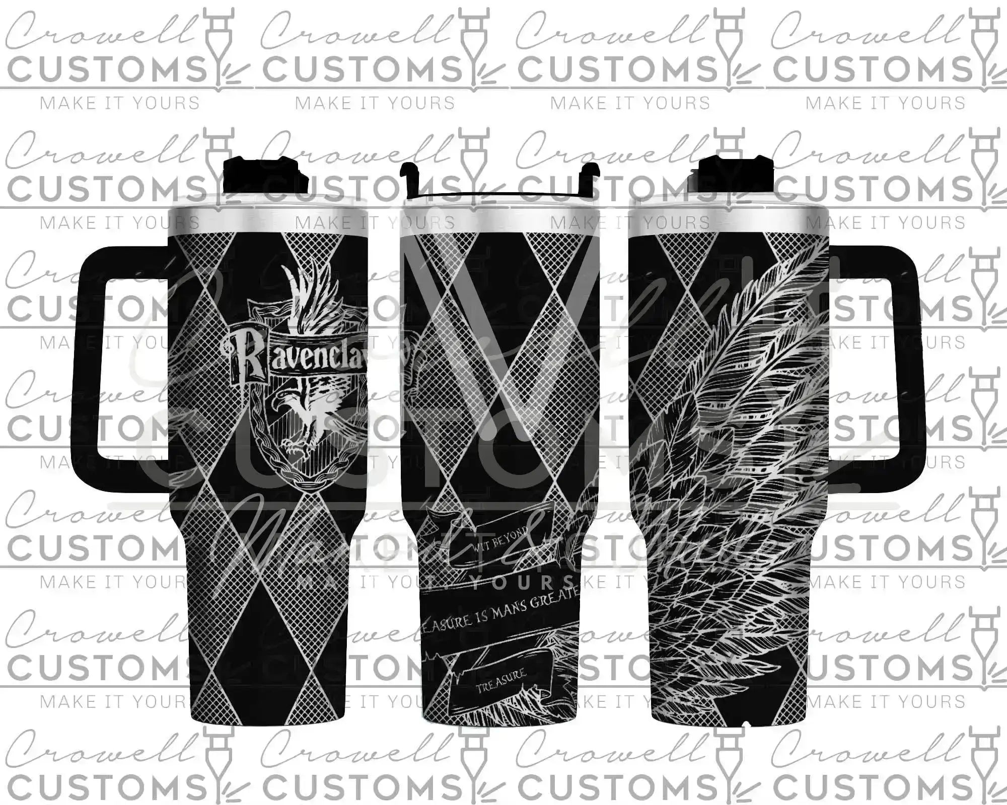 Ravenclaw! Harry Potter Hogwarts House Quencher Tumbler (30oz, 40oz, + Stanleys) (V1) 