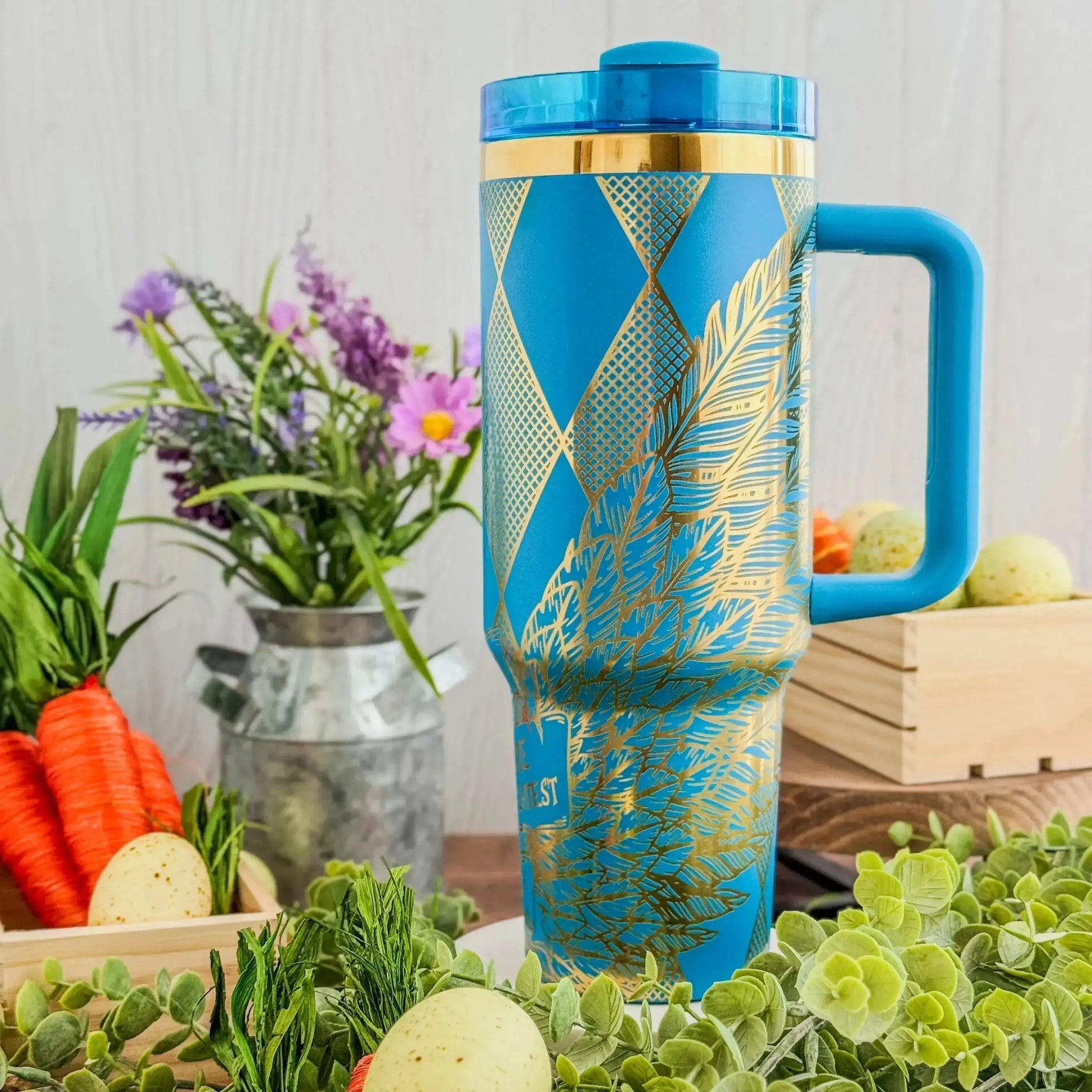 Ravenclaw Tumbler Blue to Gold 40oz