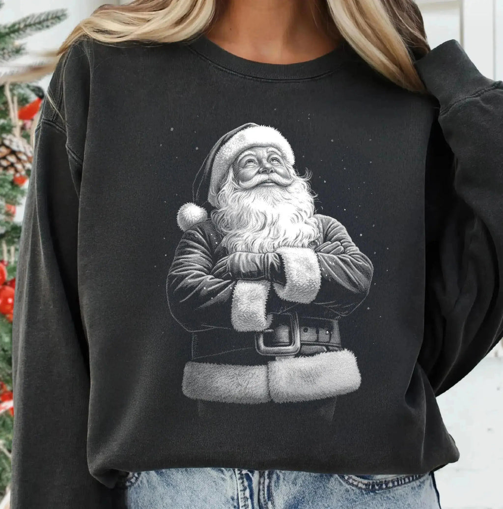 Retro Vintage Santa – Tee / Long Sleeve / Hoodie / Crewneck