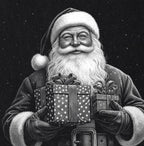 Retro Vintage Santa w/Presents – Tee / Long Sleeve / Hoodie / Crewneck