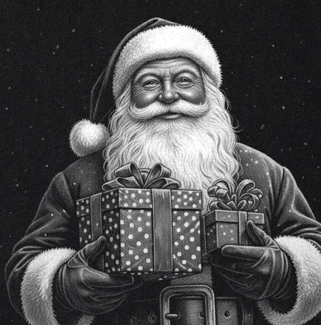 Retro Vintage Santa w/Presents – Tee / Long Sleeve / Hoodie / Crewneck
