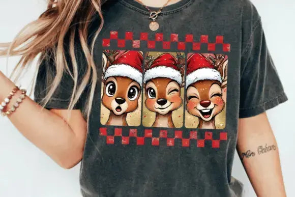 Rudolph Holiday Expressions – Unisex Tee / Long Sleeve / Hoodie / Crewneck