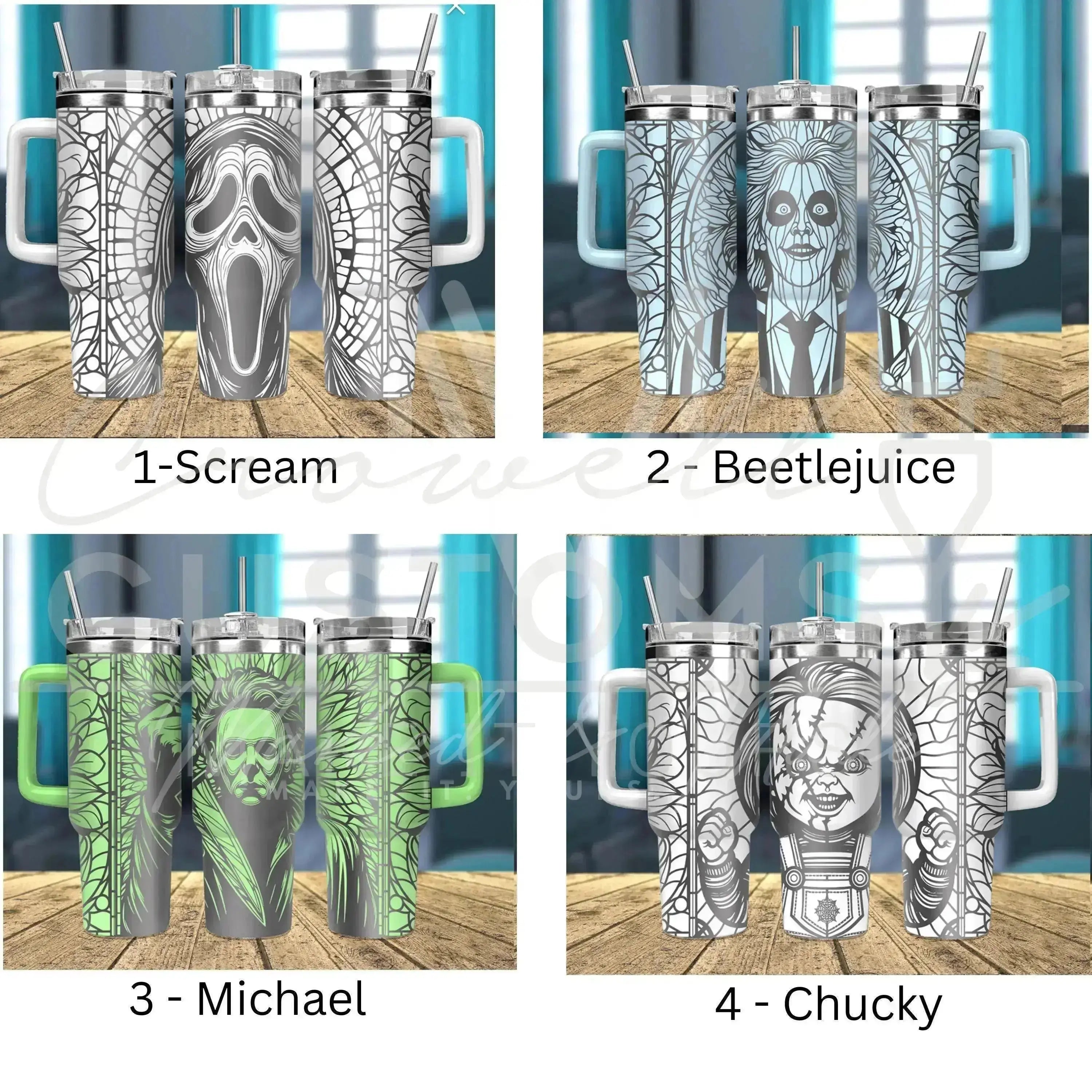 SCREAM! Ghost Face Quencher Tumbler (30oz, 40oz, + Stanleys)