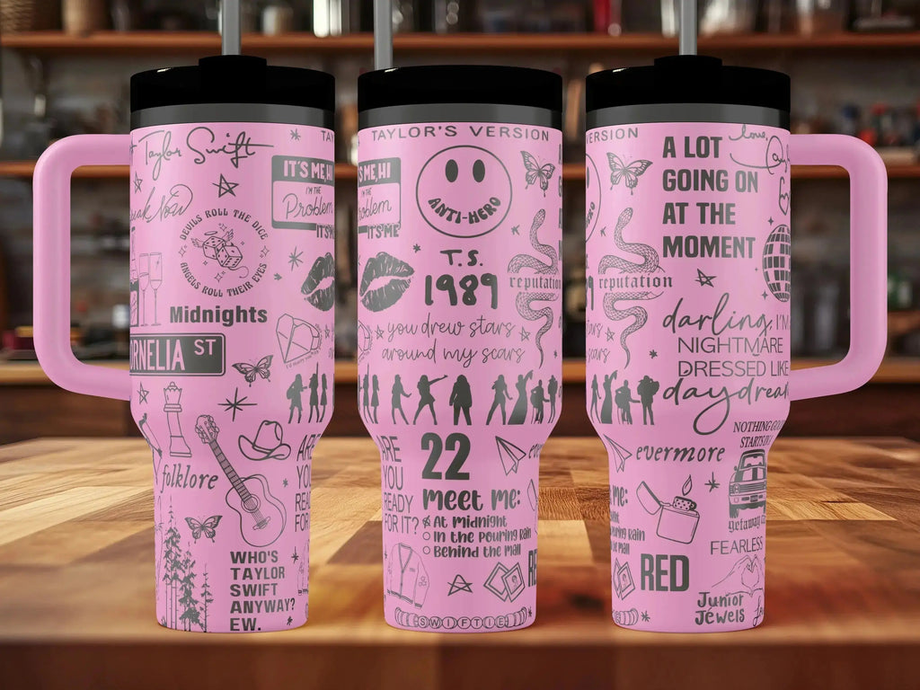 SWIFTIE Taylor Swift Engraved Tumbler (30oz, 40oz, + Stanleys)