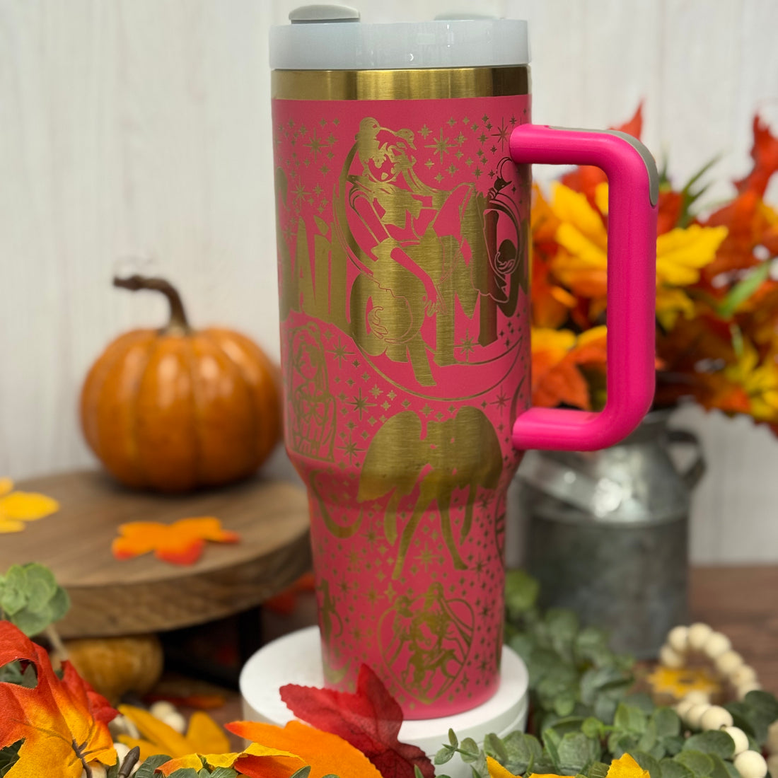 Sailor Moon Engraved Pink to Gold 40oz Tumbler 