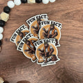 Sasquatch Don't Care | Bigfoot | UV Printed Leather Hat Patch 