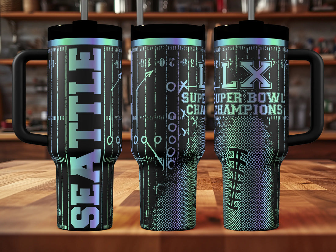 Seattle Seahawks SUPERBOWL CHAMPIONS Tumbler | 40oz, 30oz, Stanleys, 20oz, 16oz, 14oz, 10oz 