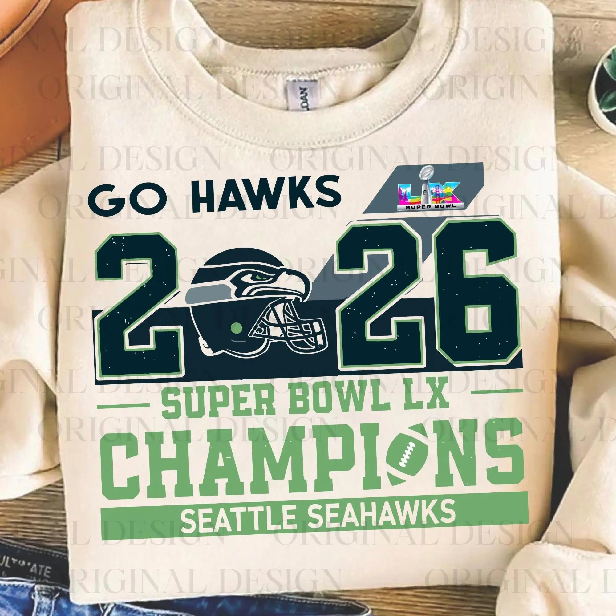 Seattle Seahawks Superbowl Champions - Go Hawks | Tee / Long Sleeve / Hoodie / Crewneck 