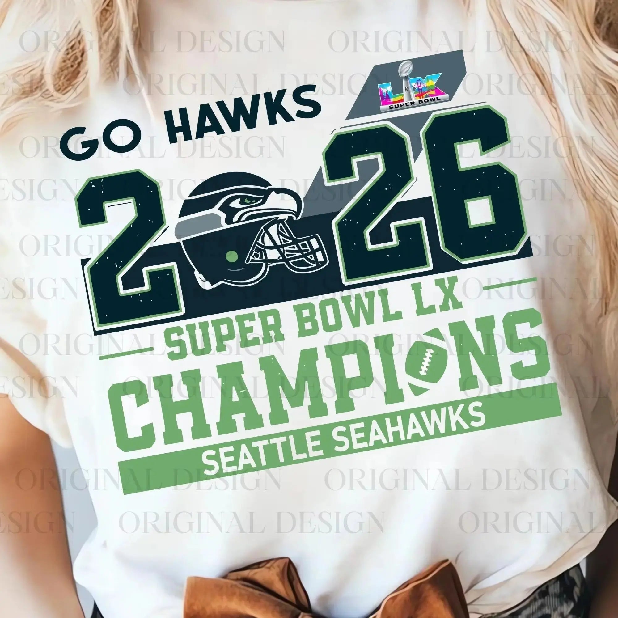 Seattle Seahawks Superbowl Champions - Go Hawks | Tee / Long Sleeve / Hoodie / Crewneck 