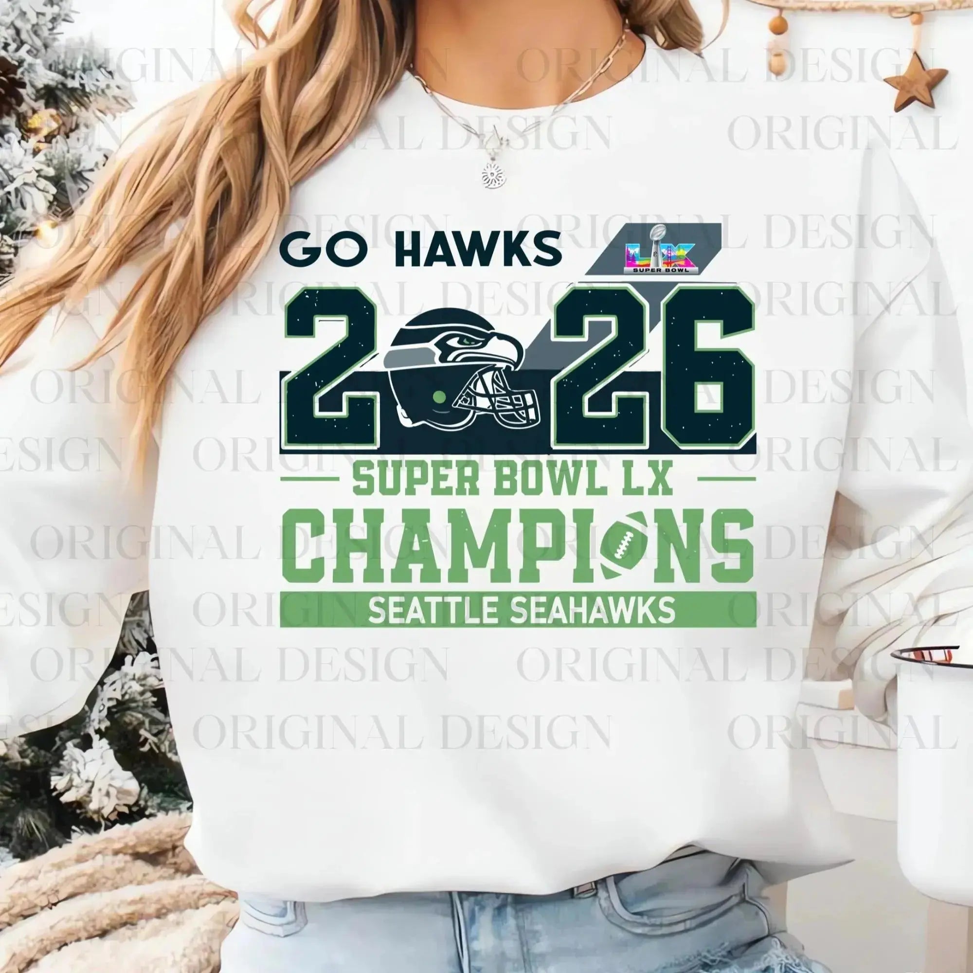 Seattle Seahawks Superbowl Champions - Go Hawks | Tee / Long Sleeve / Hoodie / Crewneck 