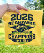 Seattle Seahawks Superbowl Champions - The 12's | Tee / Long Sleeve / Hoodie / Crewneck 