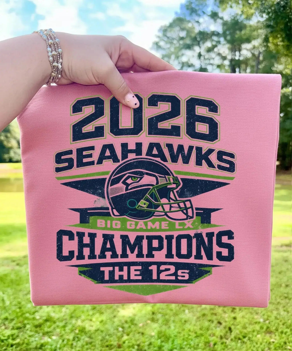 Seattle Seahawks Superbowl Champions - The 12's | Tee / Long Sleeve / Hoodie / Crewneck 