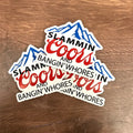 Slammin C's and Bangin W's | UV Printed Leather Hat Patch 