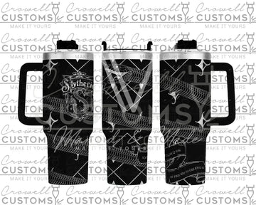 Slytherin! Harry Potter Hogwarts House Quencher Tumbler (30oz, 40oz, + Stanleys) (V1) 