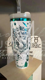 Slytherin! Harry Potter Hogwarts House Quencher Tumbler (30oz, 40oz, + Stanleys) (V2) 