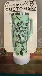 Slytherin! Harry Potter Hogwarts House Quencher Tumbler (30oz, 40oz, + Stanleys) (V2) 