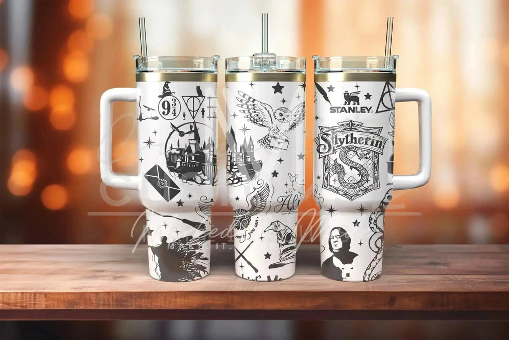 Slytherin! Harry Potter Hogwarts House Quencher Tumbler (30oz, 40oz, + Stanleys) (V2)