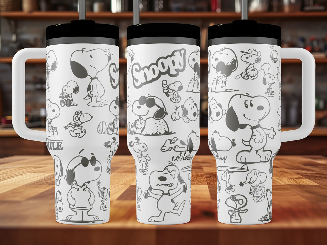 Snoopy (Charlie Brown Peanuts) Tumbler | 40oz, 30oz, Stanleys, 20oz, 16oz, 14oz, 10oz 