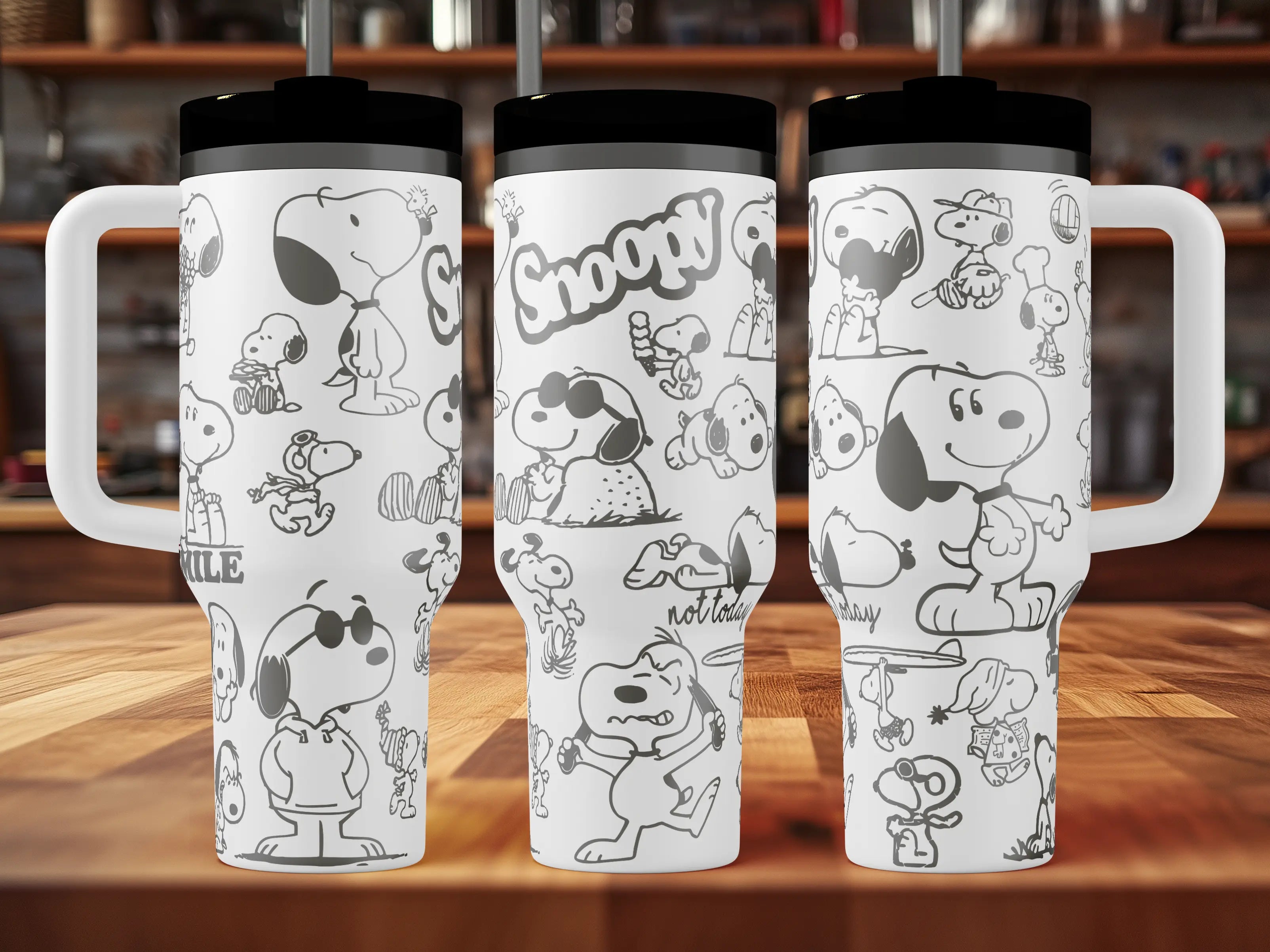 Snoopy (Charlie Brown Peanuts) Tumbler | 40oz, 30oz, Stanleys, 20oz, 16oz, 14oz, 10oz 