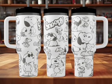 Snoopy (Charlie Brown Peanuts) Tumbler | 40oz, 30oz, Stanleys, 20oz, 16oz, 14oz, 10oz 