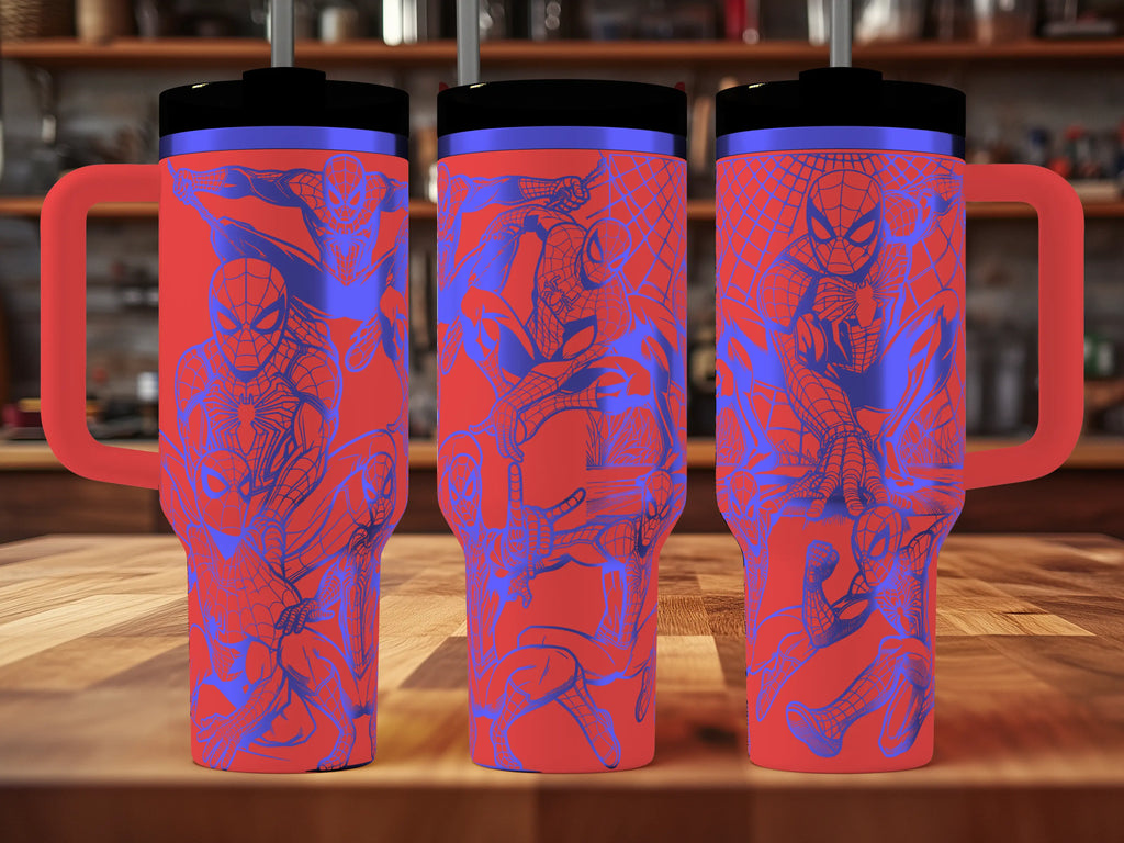 Spiderman Tumbler | 40oz, 30oz, Stanleys, 20oz, 16oz, 14oz, 10oz 