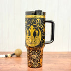 Star Wars v2 Engraved 40oz Black to Gold 