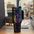 Star Wars v2 Engraved 40oz Black to Rainbow 