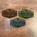 Still Dirty – Blue Collar Degenerate Patch – Laser Engraved Leather 