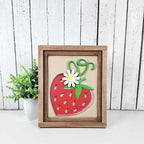 Strawberry Sign and Frame | Choice of 3 signs + Included Frame 
