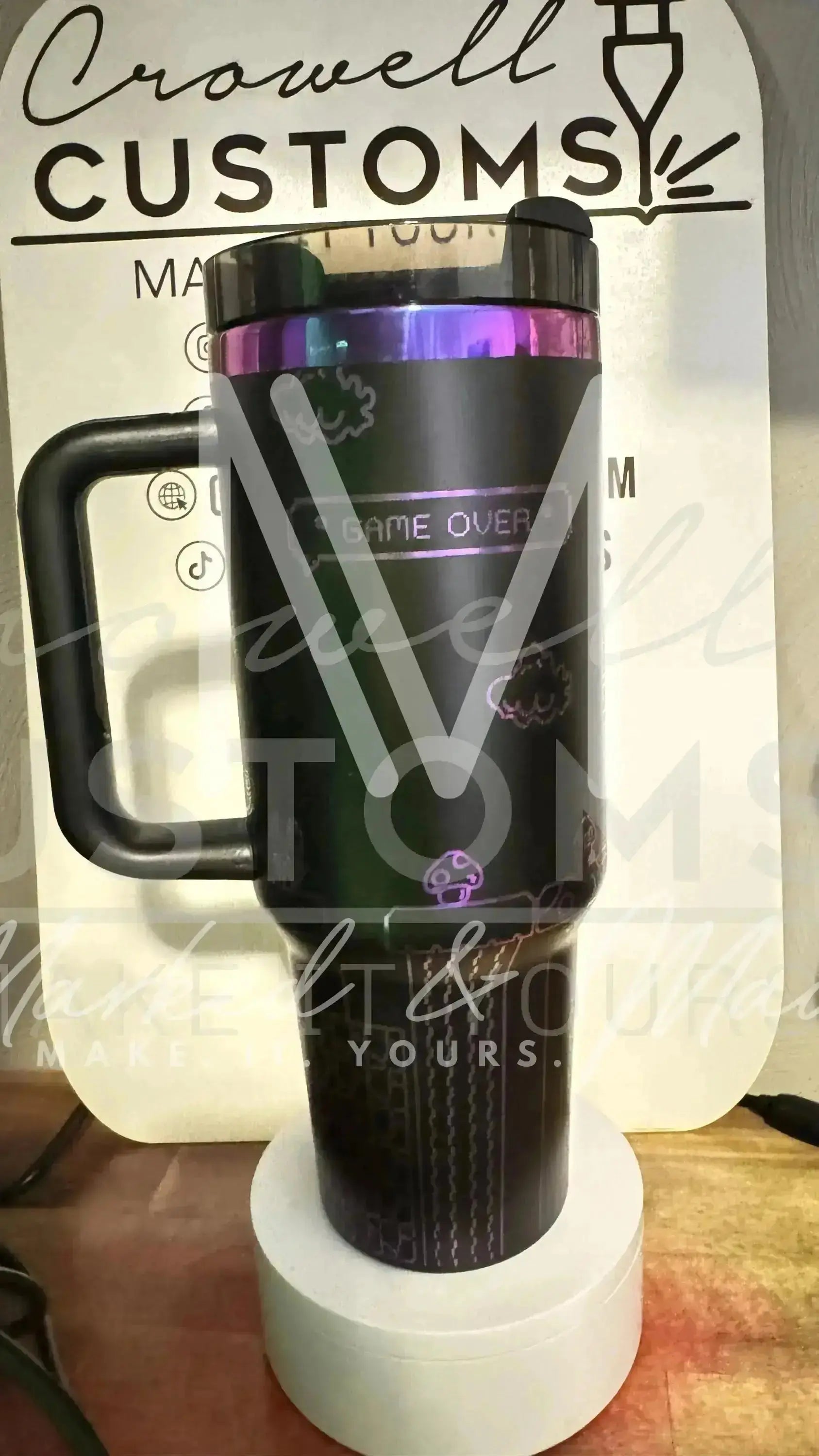 Super Mario Video Game Theme Quencher Tumbler (30oz, 40oz, + Stanleys)