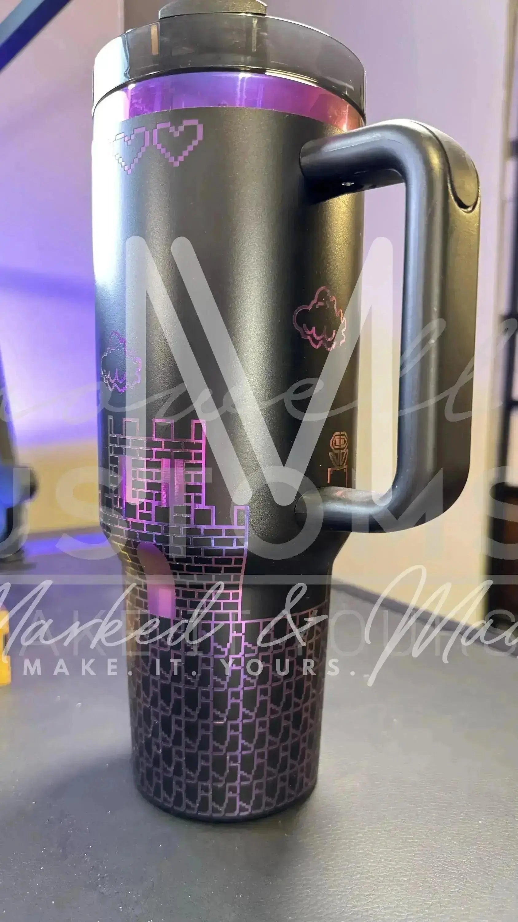 Super Mario Video Game Theme Quencher Tumbler (30oz, 40oz, + Stanleys)