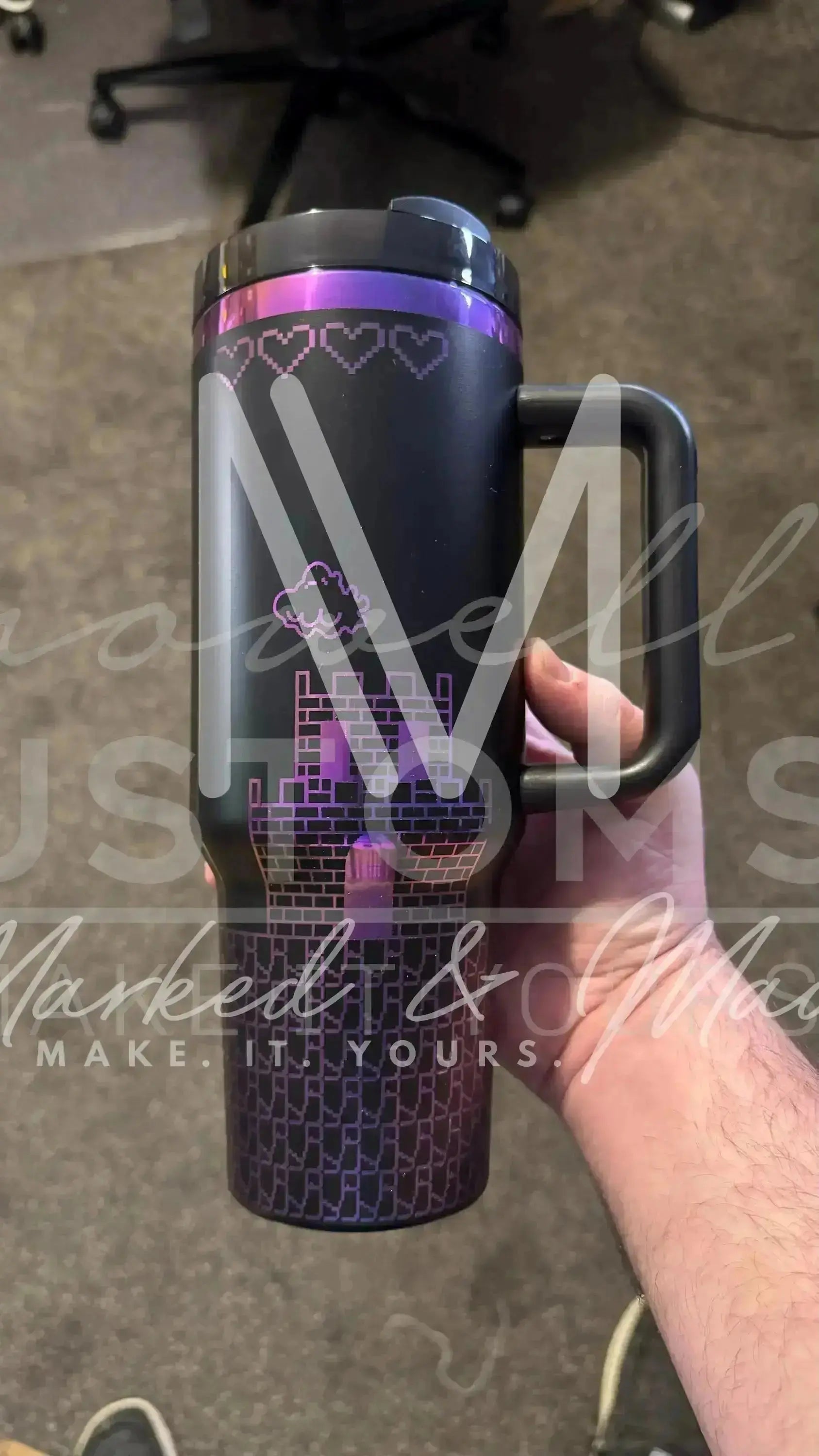 Super Mario Video Game Theme Quencher Tumbler (30oz, 40oz, + Stanleys)