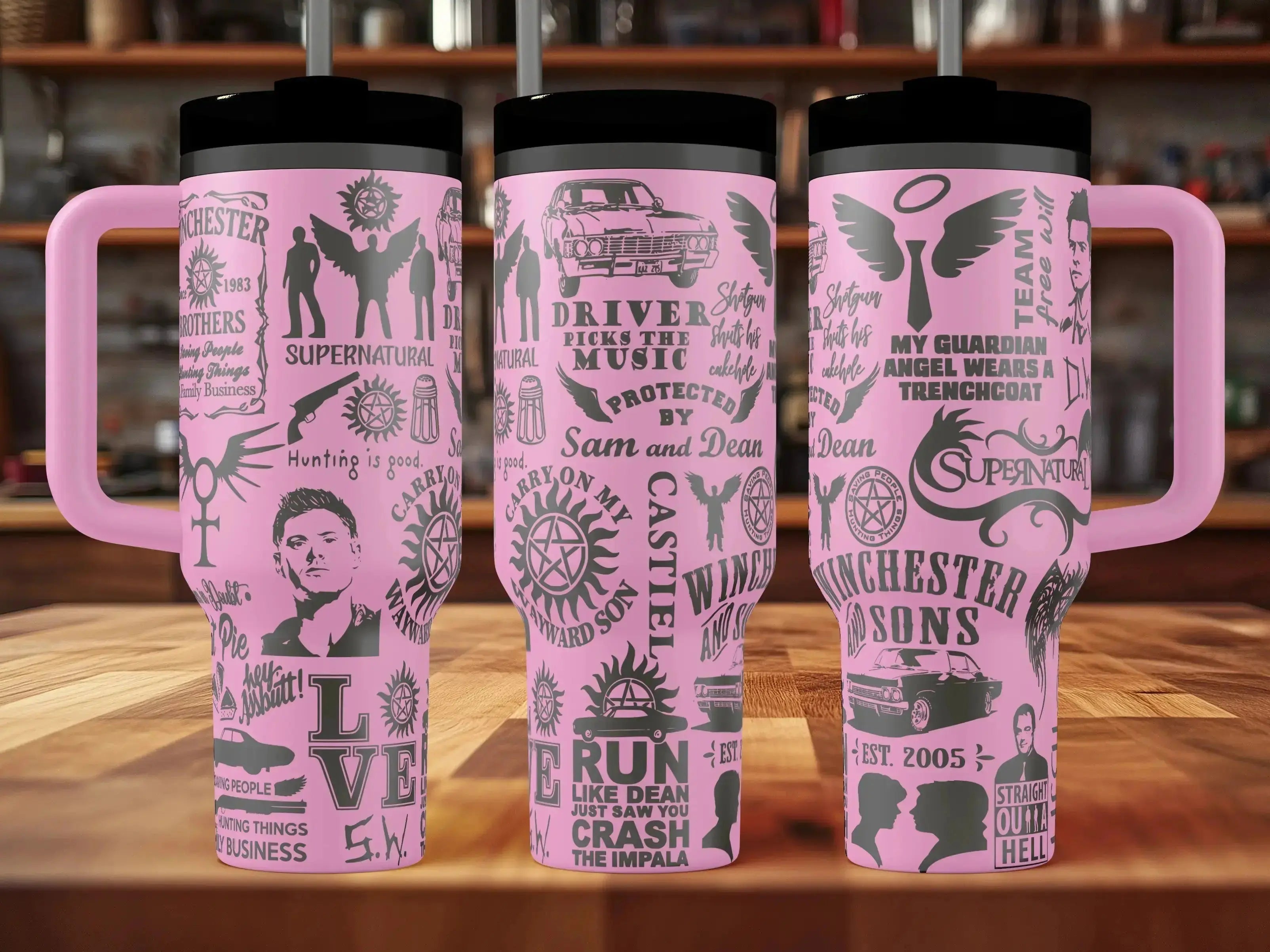 Supernatural Engraved Tumbler (30oz, 40oz, + Stanleys)