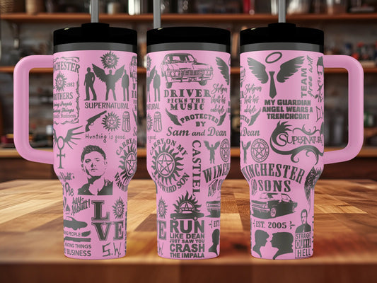 Supernatural Engraved Tumbler (30oz, 40oz, + Stanleys) 