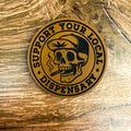 Support Your Local Dispensary – Laser Engraved Leather Patch 