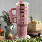 Taylor Swift Swiftie Engraved Tumbler (v2) Light Pink to Gold 40oz 