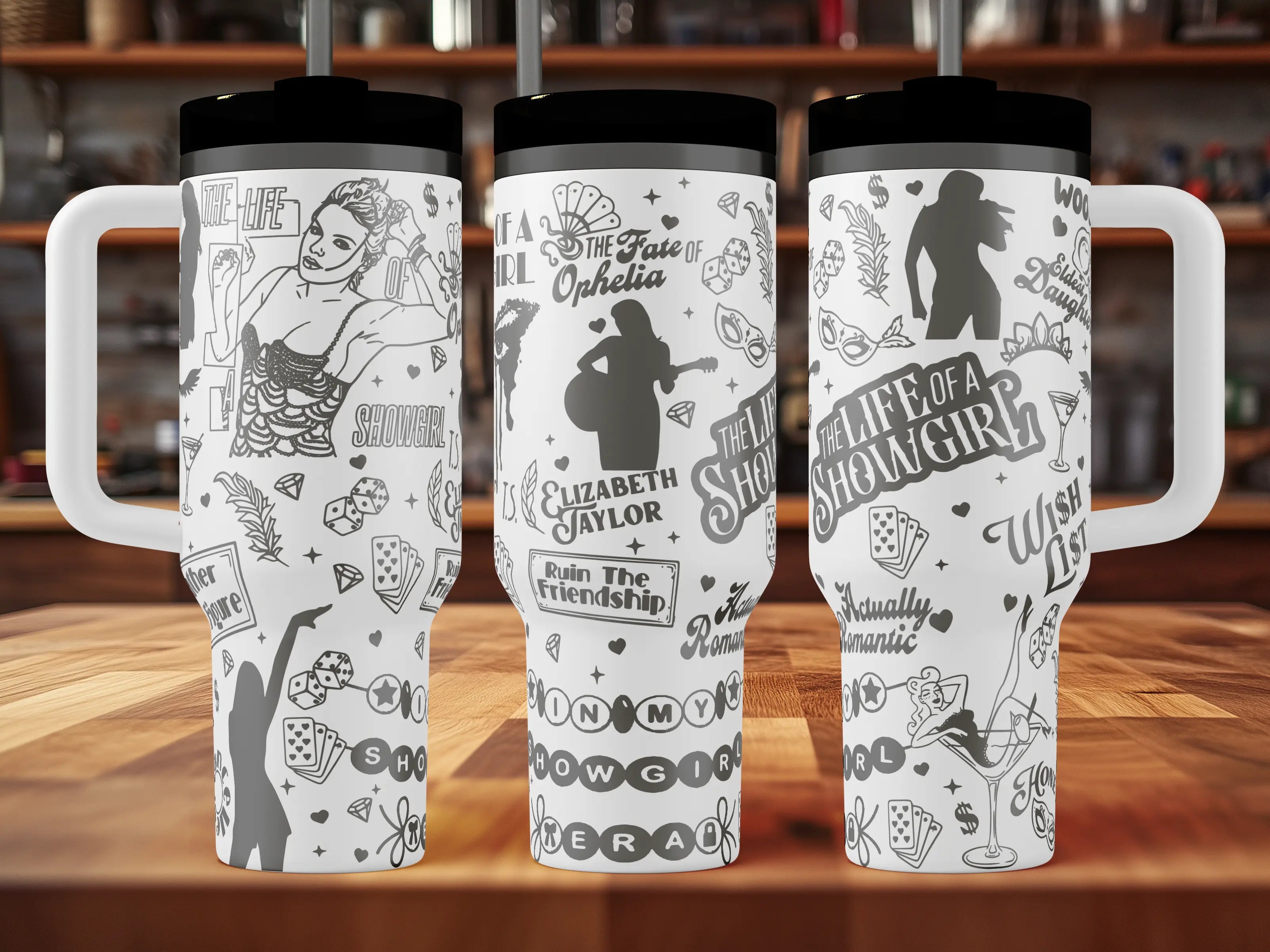 Taylor Swift The Life of a Showgirl Tumbler | 40oz, 30oz, Stanleys, 20oz, 16oz, 14oz, 10oz 