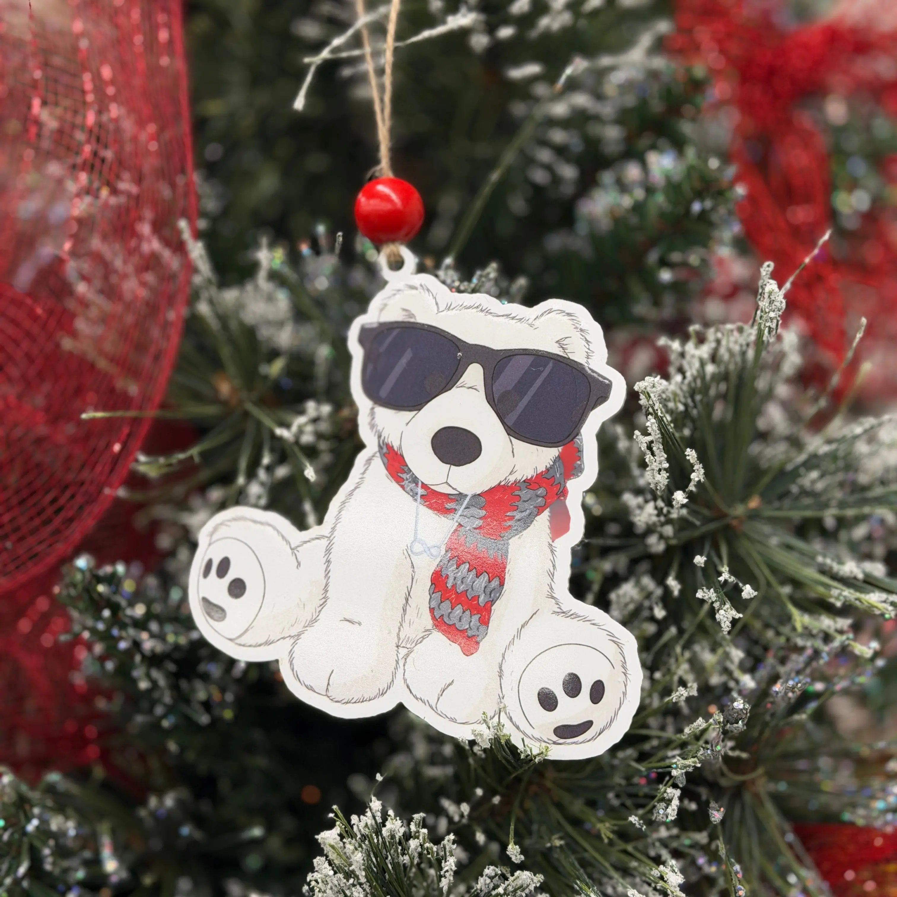 Team Conrad – Junior Mint Bear Christmas Ornament 