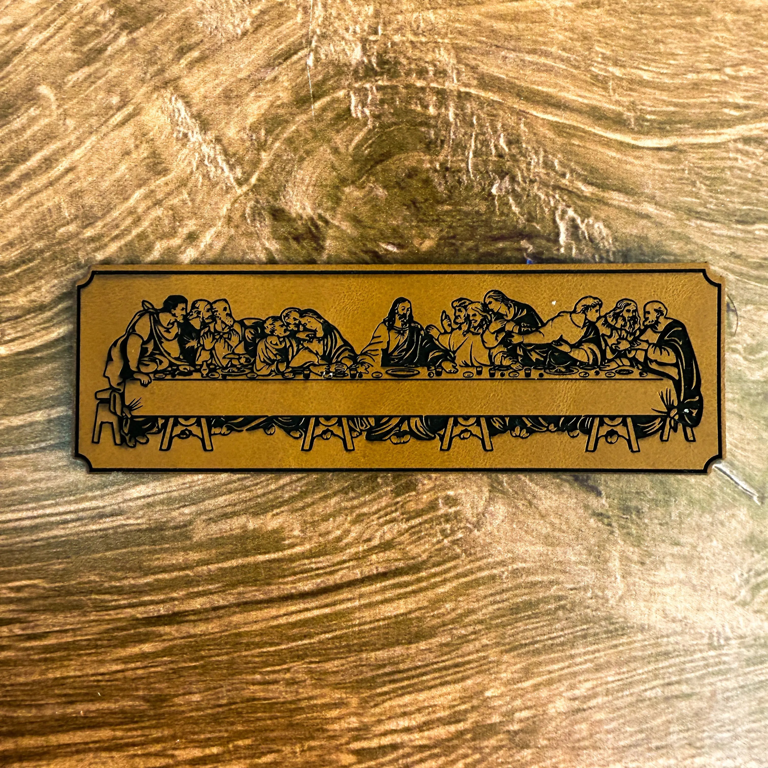 The Last Supper – Laser Engraved Leather Patch 