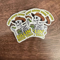Tired of Dillin' With Y’all | UV Printed Leather Hat Patch 